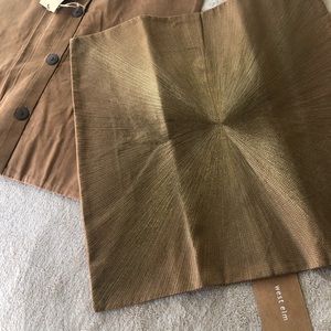 BRAND NEW Pair of Shinny GOLD Pillow covers